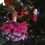 Clothes pin dolls with tutu